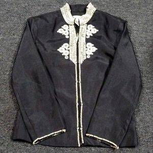 Draper & Damon's Women's Black W/ Embelishments Jacket Size PS